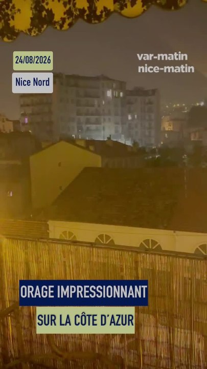 De gros orages dans le Var et les Alpes-Maritimes