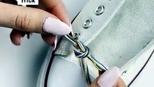 Customize your shoe laces with this trick!