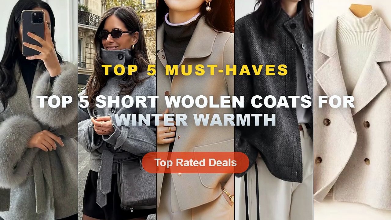 Best Top 5 Short Woolen Coats For Winter Warmth...