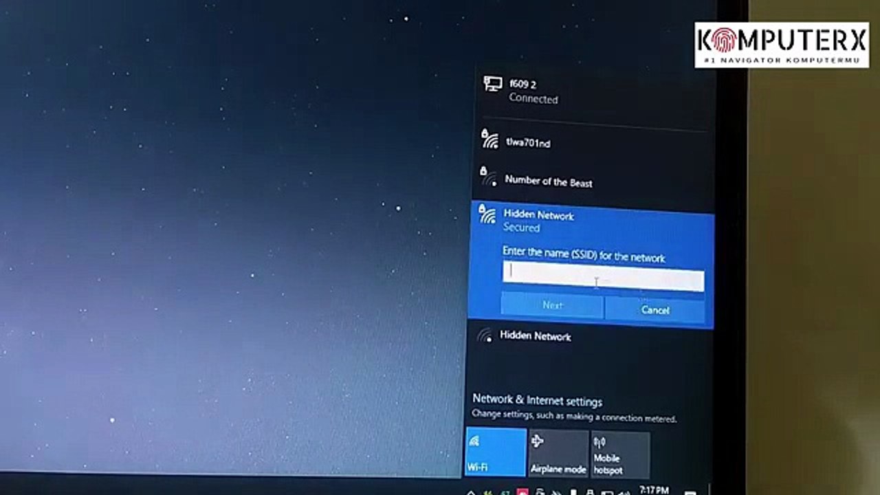 CARA YANG BENAR MENYAMBUNG WIFI YANG DI SEMBUNYIKAN HIDDEN NETWORK