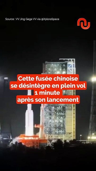 Cette fusée se désintègre en plein vol