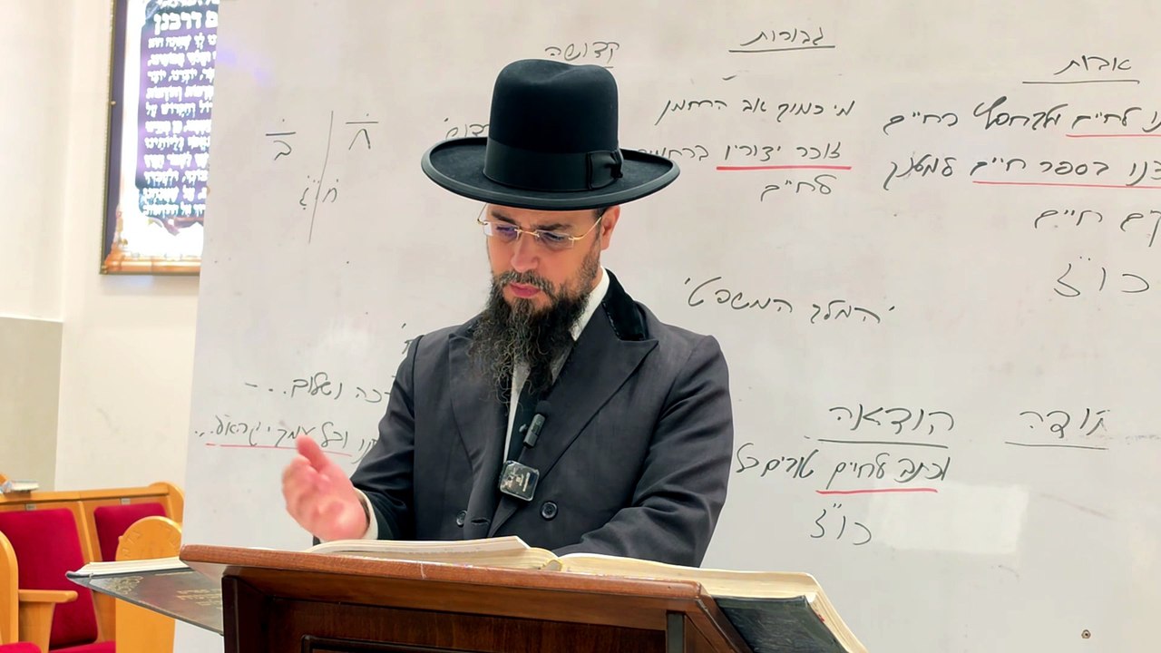 מו"ר הגאון הרב שקד בוהדנה שליט"א - שער הכוונות - עניין ראש השנה מערכת הימים והזמנים