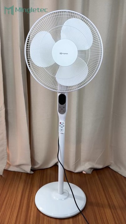 Mingletec silent stand fan with touch screen control