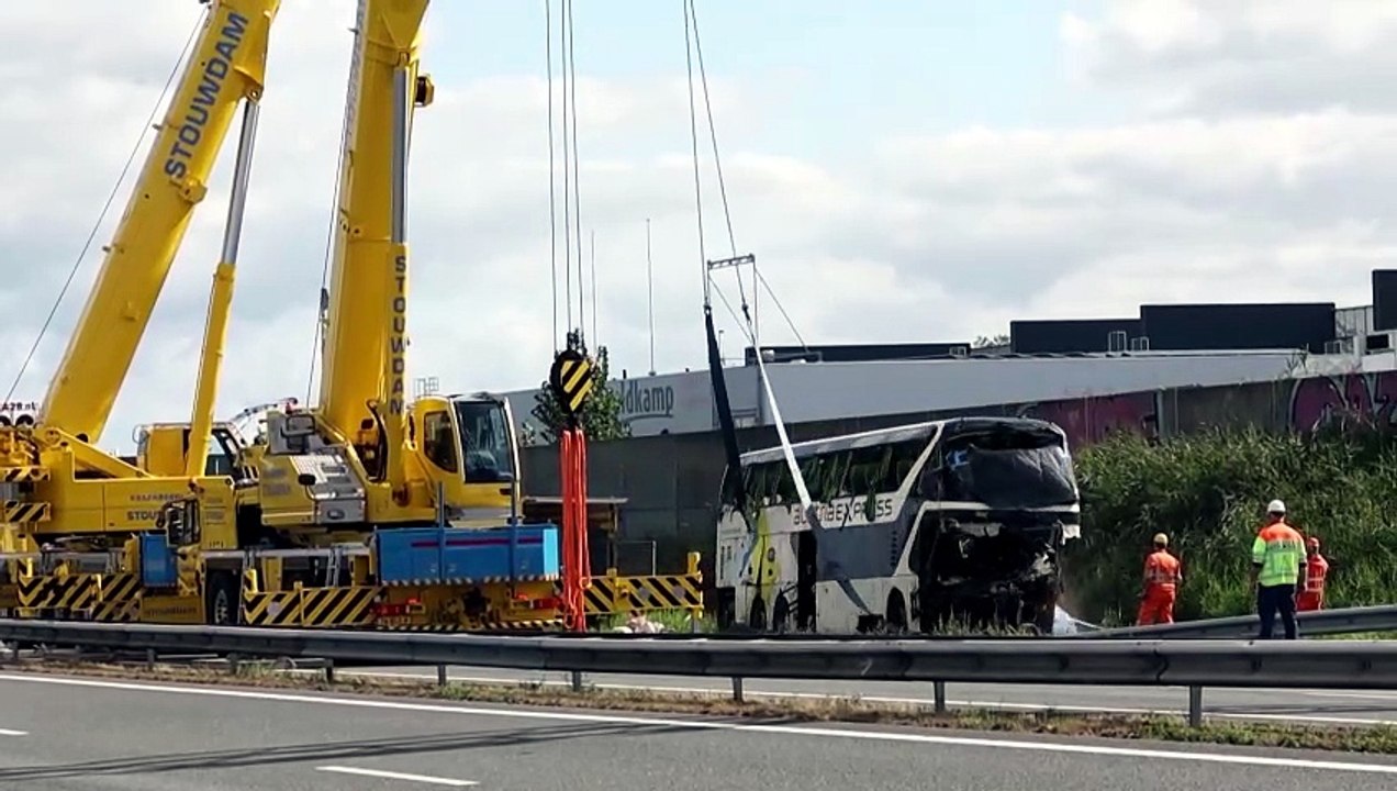 Students left 'traumatized' after coach crashes in Netherlands