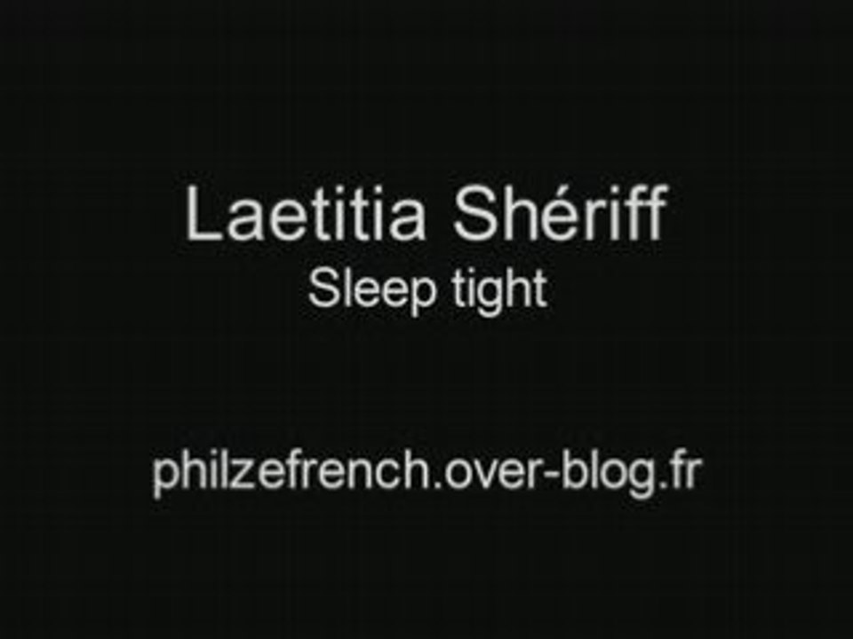 Laetitia Shériff - Sleep tight