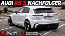 Audi RS 3 Nachfolger: Neue Optik trifft auf 400 PS Fünfzylinder