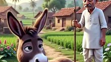 आलसी गधा | मेहनत से भागने का नतीजा | बच्चों की मजेदार Moral Story | Hindi Kahani