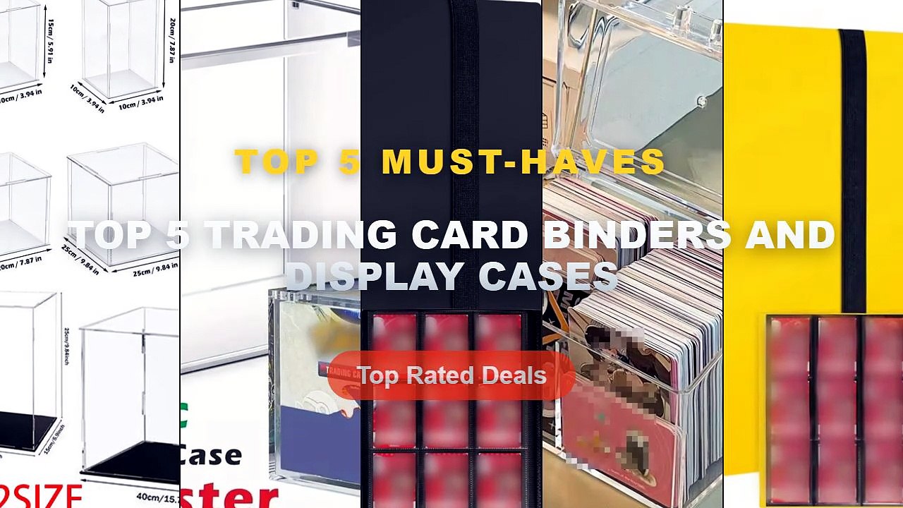 Amazing Top 5 Trading Card Binders And Display...