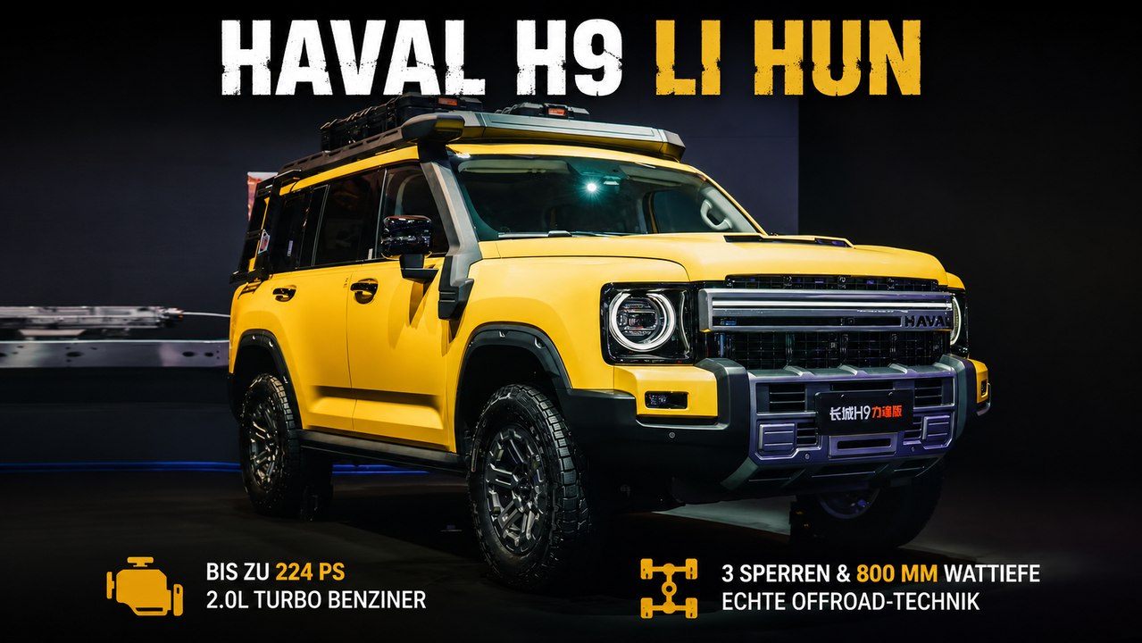 2027 Haval H9 Li Hun Edition: 800 mm Wattiefe und 9 Fahrmodi im Check