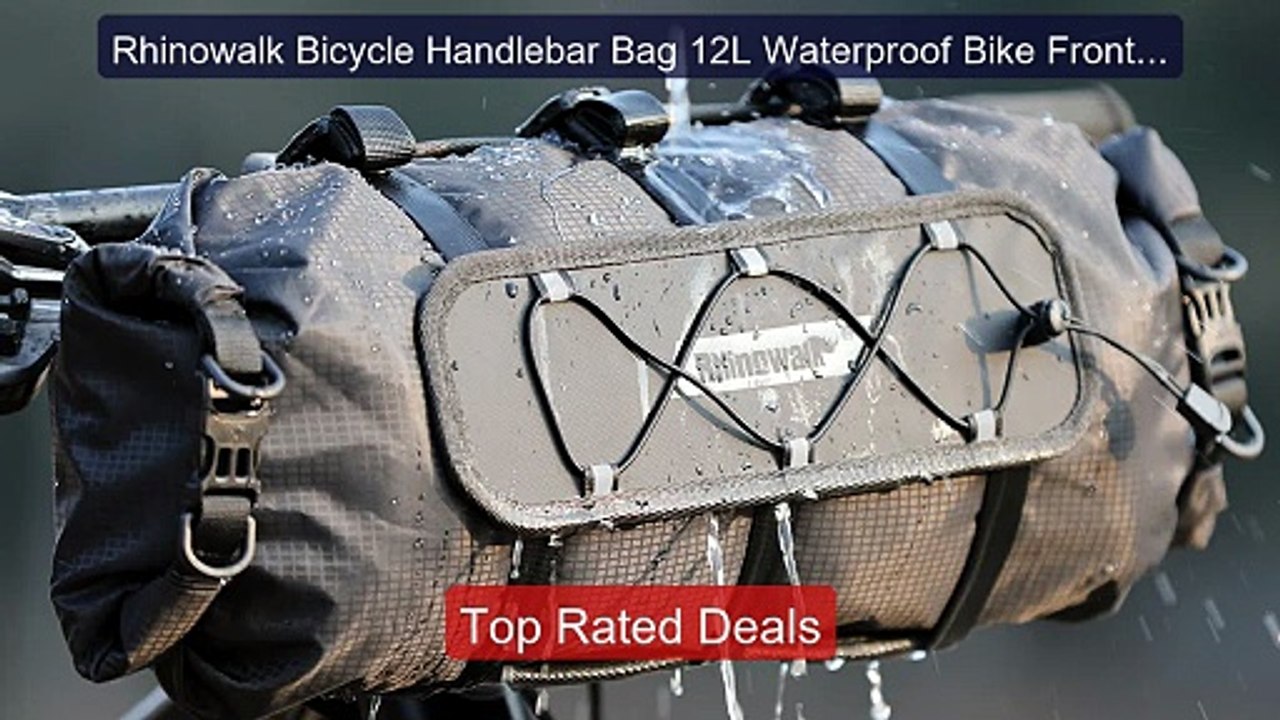 Rhinowalk Bicycle Handlebar Bag 12L Waterproof...
