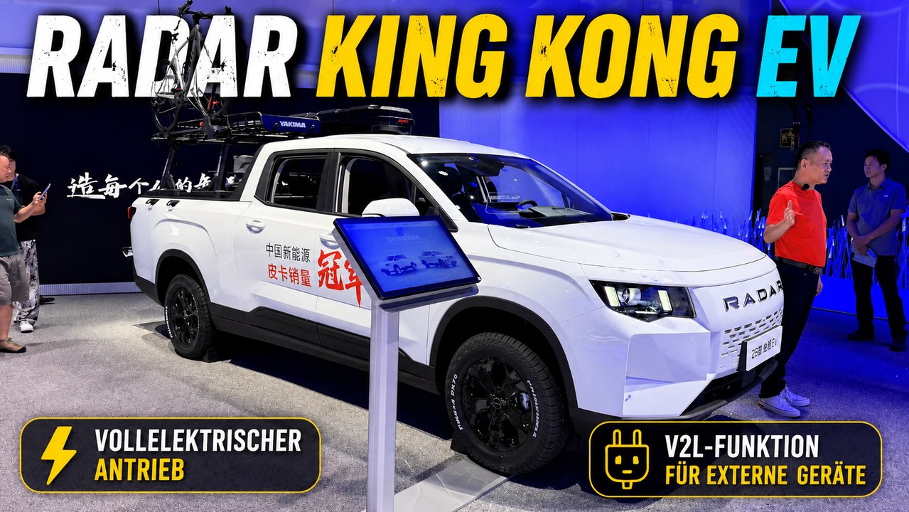 2026 Radar King Kong EV: Wird dieser Elektro-Pickup zum Arbeitstier?