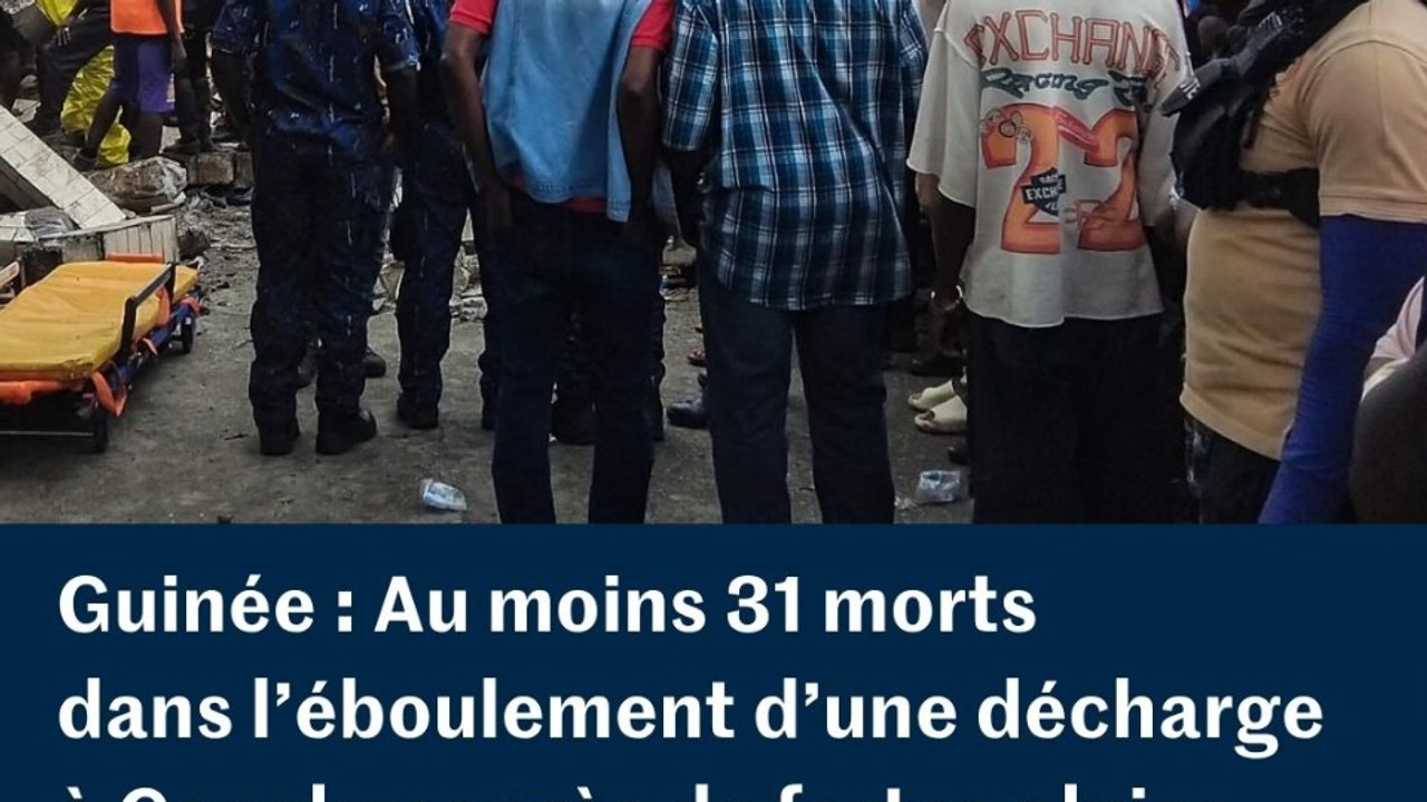 Guinée : éboulement meurtrier d’une décharge à Conakry