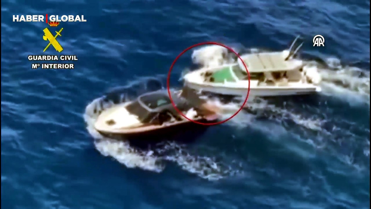 1 milyon avroluk tekne çaldığı iddia edilen şüpheli hava ve deniz takibiyle böyle yakalandı