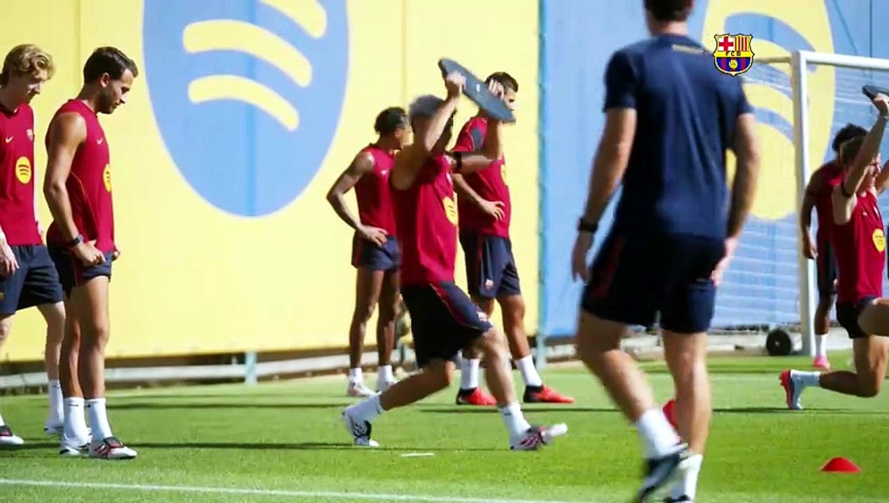 El Barça prepara su estreno liguero en el Spotify Camp Nou
