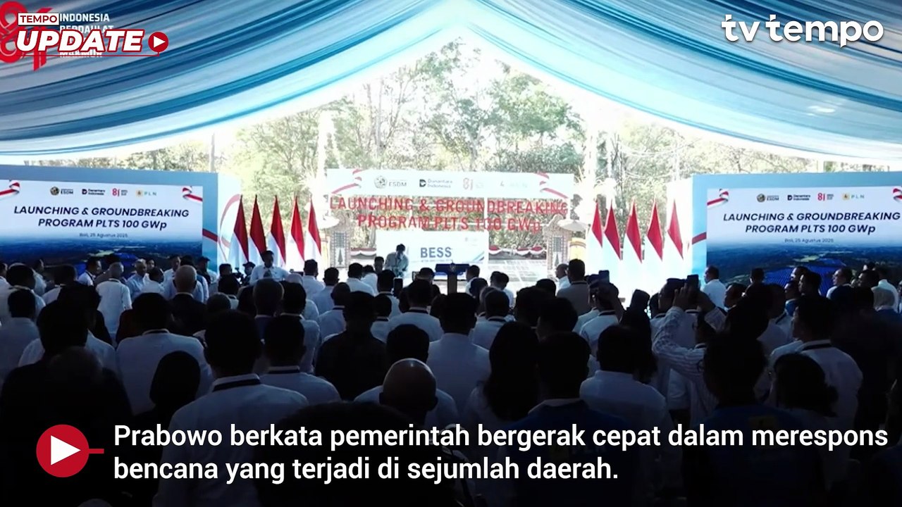Pidato di Bali, Prabowo: Gempa NTT Telah Ditangani Cepat