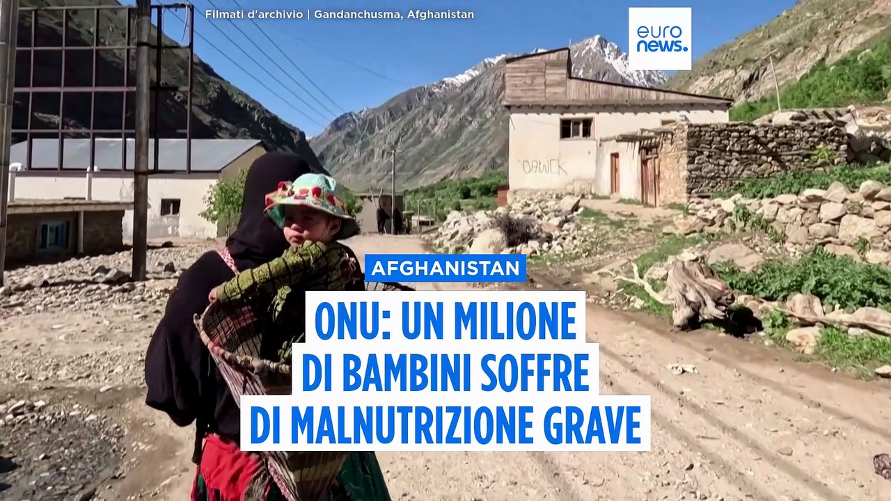 Un milione di bambini afghani soffre di malnutrizione grave e potenzialmente letale, dice l'Unicef