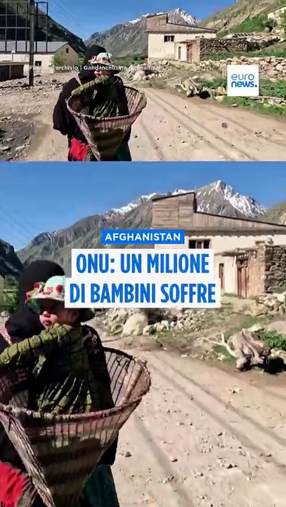 Un milione di bambini afghani soffre di malnutrizione grave e potenzialmente letale, dice l'Unicef