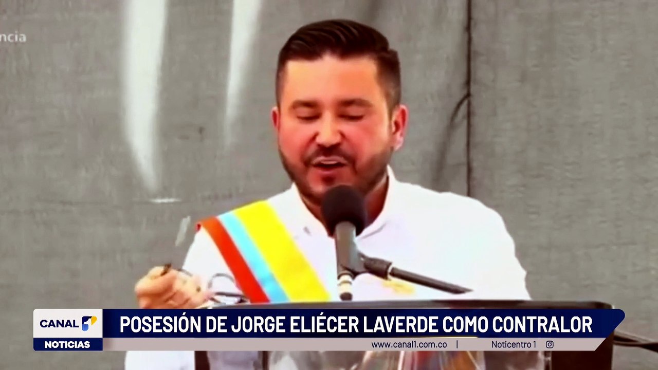 Posesión del contralor: Jorge Laverde