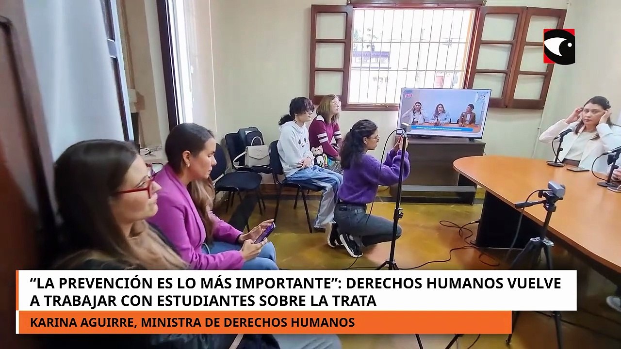 Derechos humanos trabaja con jóvenes sobre trata