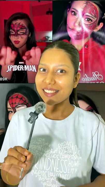 Spider-Man Makeup Tutorial 🕷️ | Easy DIY Super...