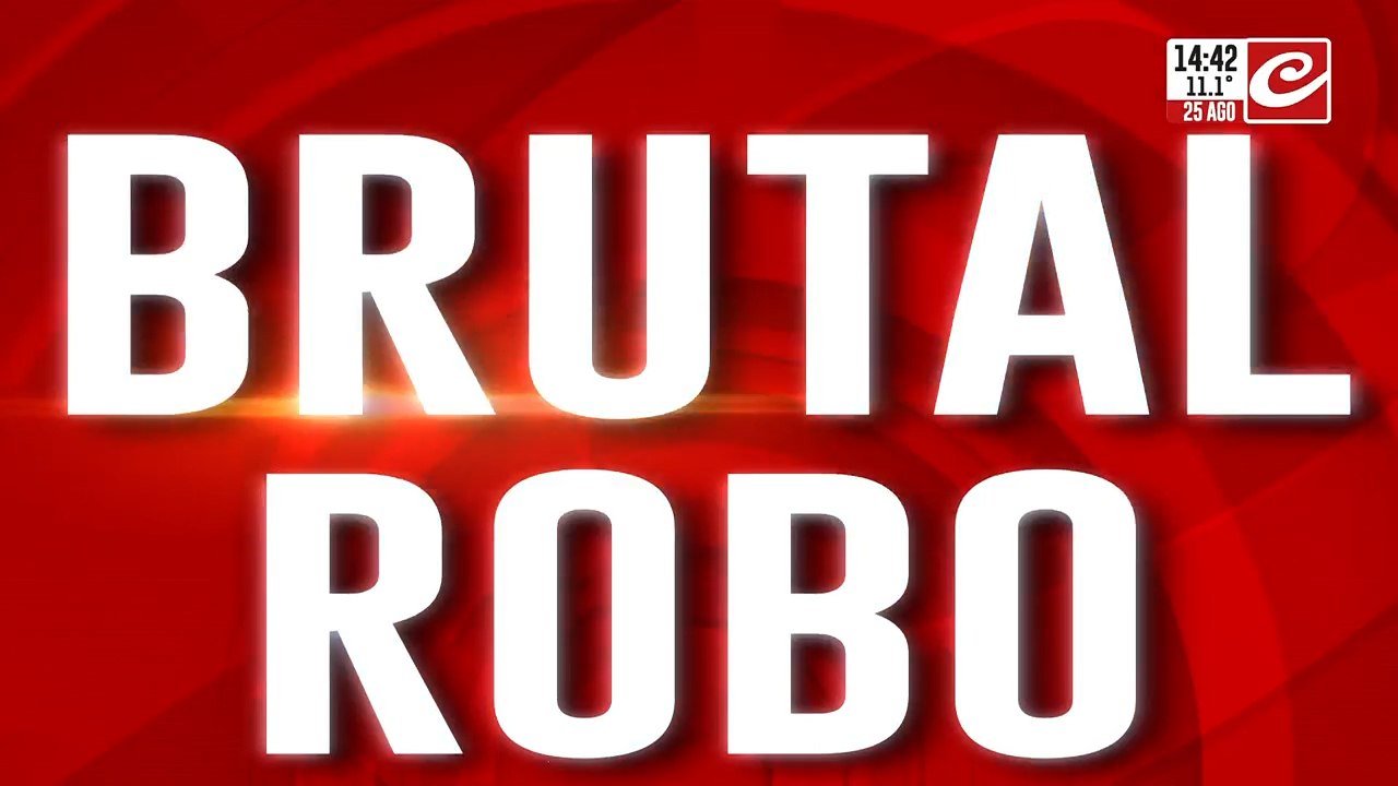 Brutal robo: golpes, amenazas y terror
