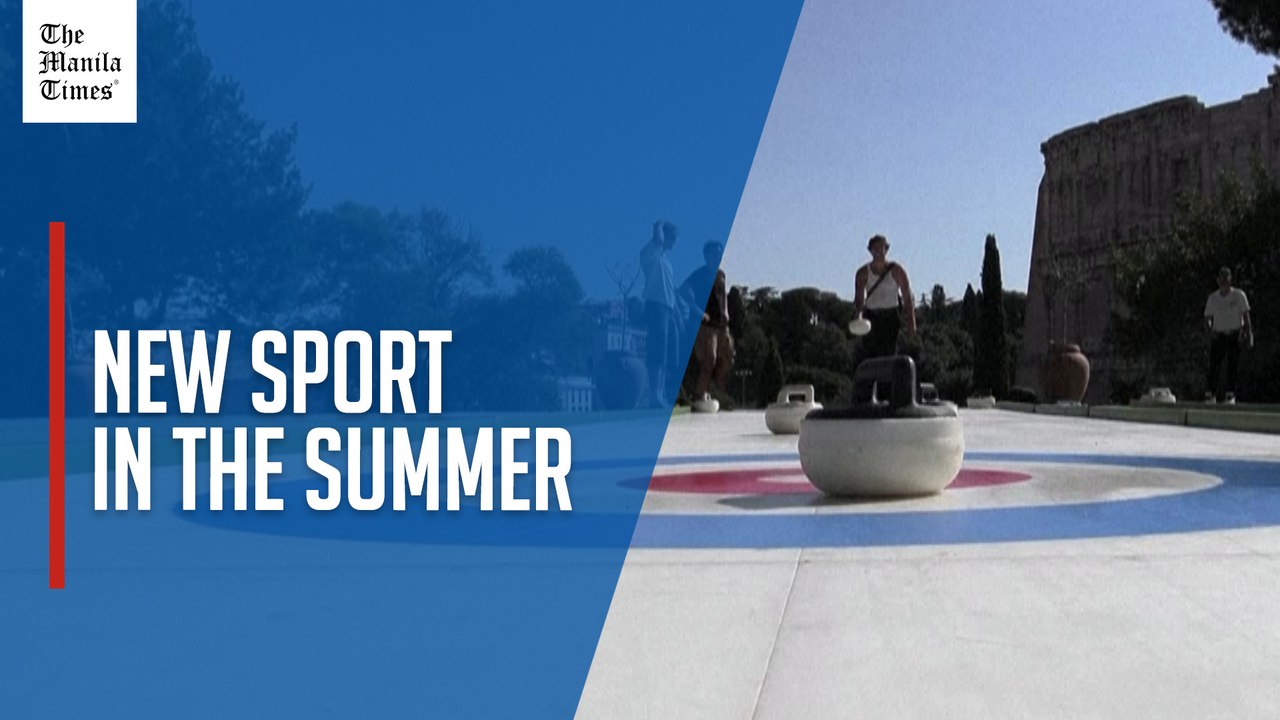 Curling by the Colosseum: Winter sport meets summer heat in Rome