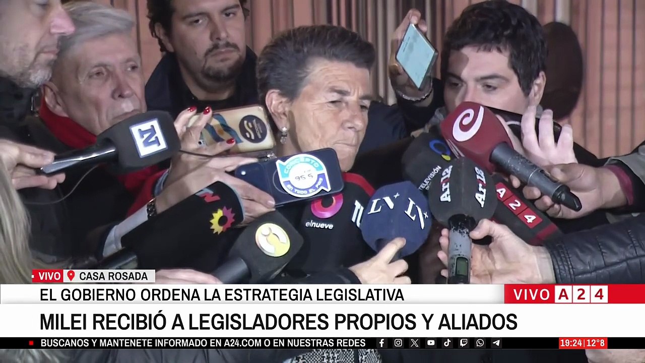 Reunión de legisladores con el presidente Milei sobre reformas estructurales
