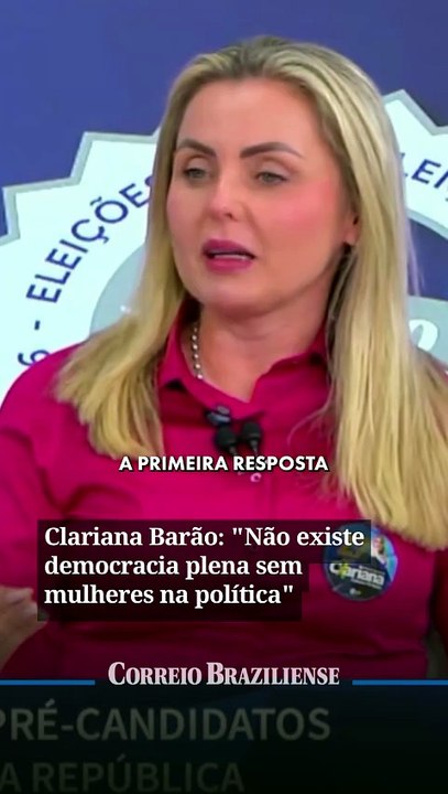 Clariana Barão: "Não existe democracia plena sem mulheres na política"