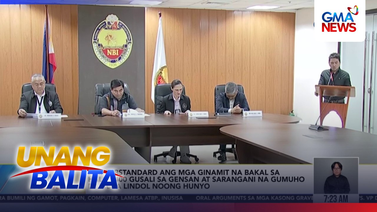 NBI - Substandard ang mga ginamit na bakal sa halos 400 gusali sa GenSan at Sarangani na gumuho dahil sa lindol noong Hunyo | Unang Balita