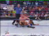 Brock Lesnar hits the F5 on Randy Orton