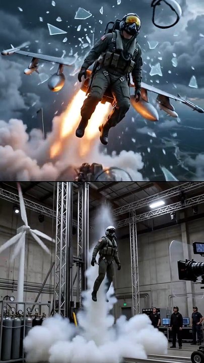 HOW HOLLYWOOD FILMED THIS FIGHTER JET EJECTION...