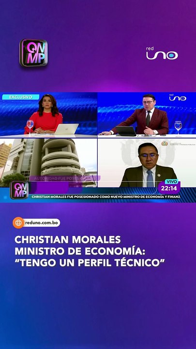 “TENGO UN PERFIL TÉCNICO”: CHRISTIAN MORALES ASUME COMO MINISTRO DE ECONOMÍA