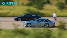 Best sounding V10 v V12 DRAG RACE_ Carrera GT v TWR Supercat