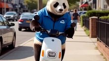 Panda Delivery Driver Got Revenge… 🐼🍔😂 #funny #panda #aivideo #comedy #viralshorts #shorts