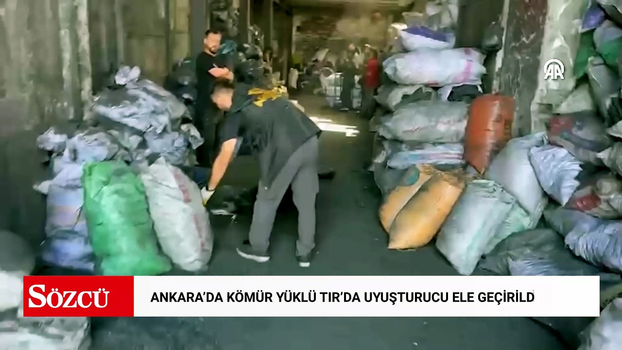 Ankara'da kömür yüklü TIR'da uyuşturucu ele geçirildi