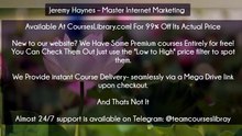 (Courseslibrary.com)Jeremy Haynes – Master Internet Marketing