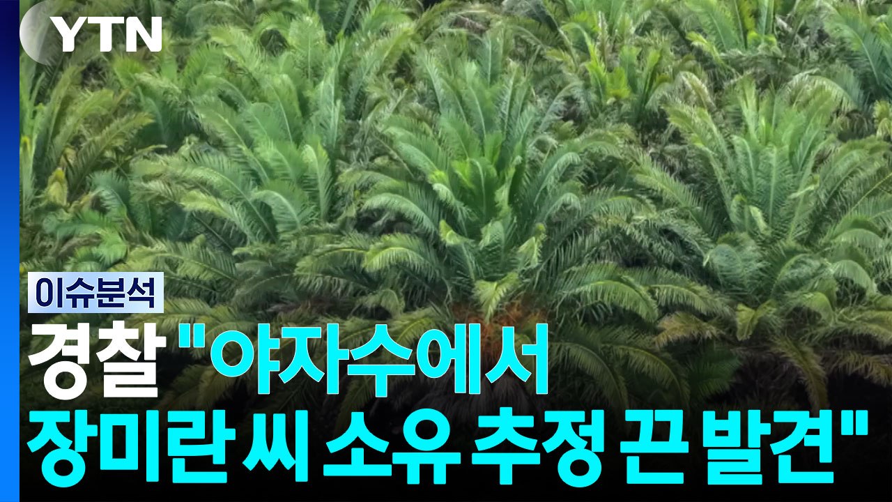 경찰 "야자수에서 장미란 씨 소유로 추정되는 끈 발견" [이슈ON] / YTN