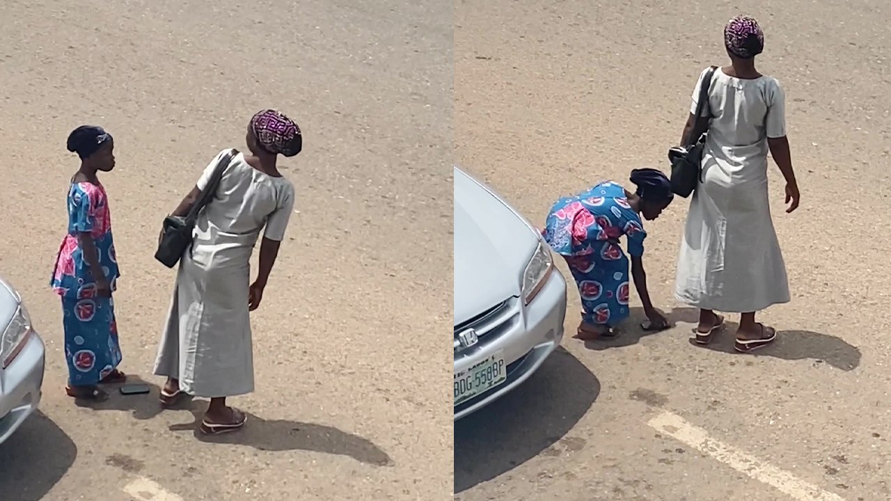 Shocking Phone Prank: Young Girl Disciplined After Attempting Theft