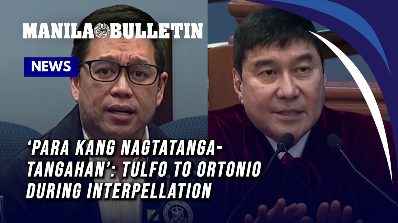 ‘Para kang nagtatanga-tangahan’: Tulfo to Ortonio  during interpellation
