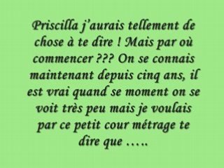 Pour ma bestounette / Priscilla  {-_-}