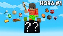 Sobreviví en un solo bloque aleatorio en Minecraft... (imposible)
