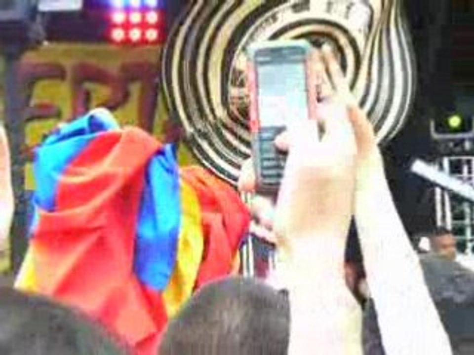 Concert pour la Liberté 20 juillet 2008 Hymne Colombie