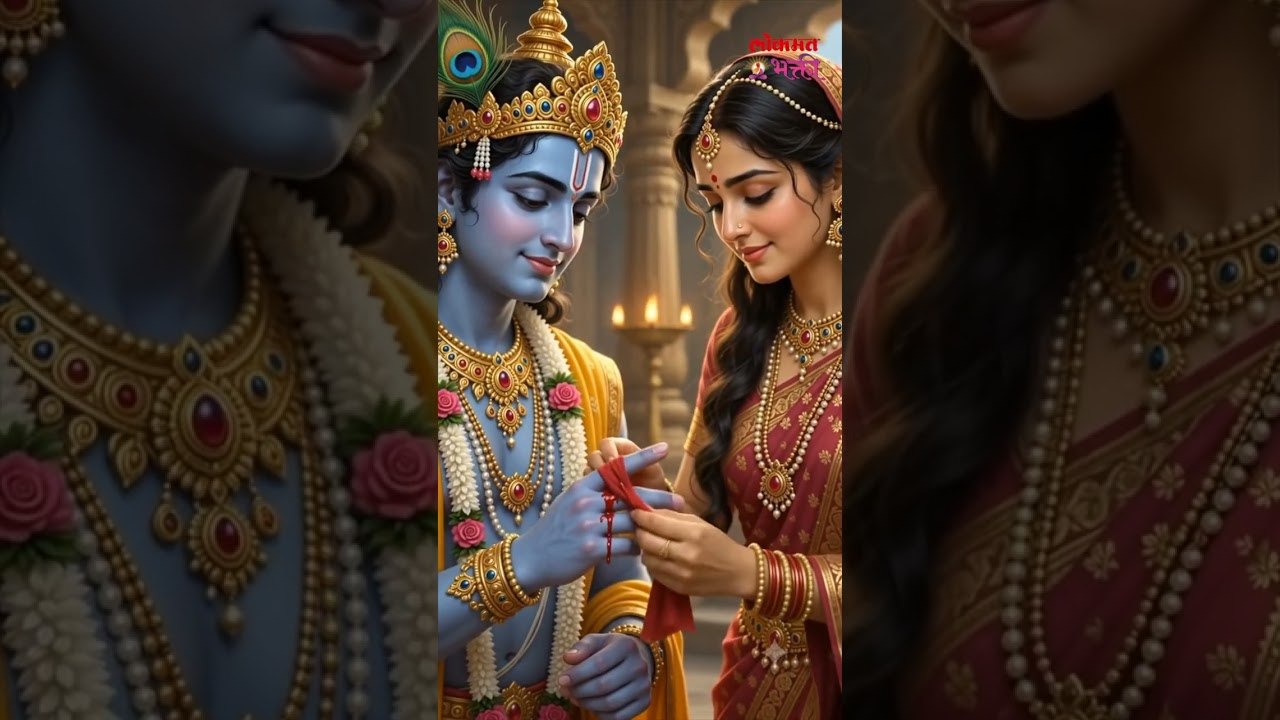 द्रौपदीची राखी अन् श्रीकृष्णांचं वचन! | नातं रक्ताचं नव्हतं, तरी प्रेम मात्र सख्खं होतं! #krishna
