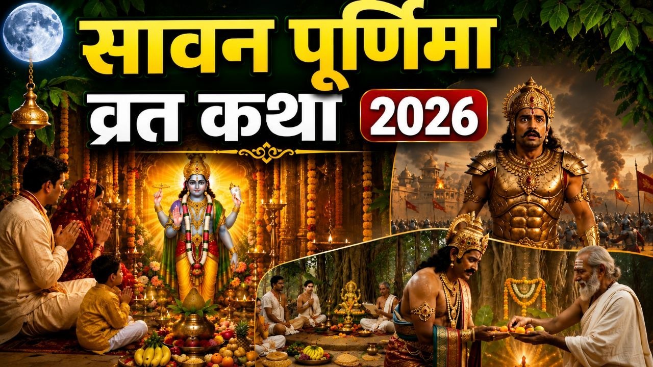 Sawan Purnima Vrat Katha 2026: सावन पूर्णिमा व्रत कथा,कहानी क्या है | Kahani In Hindi