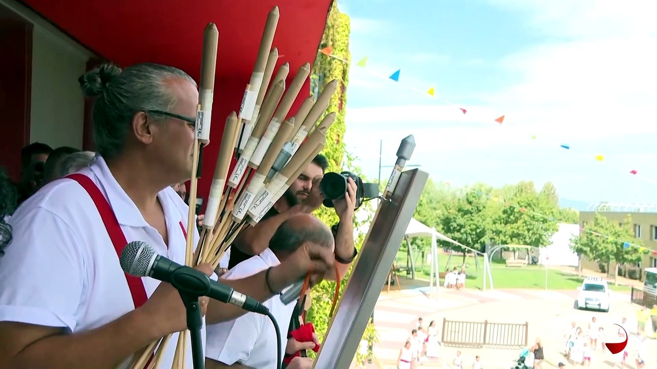 Un cámara de Navarra TV herido registra lo ocurrido en Noáin