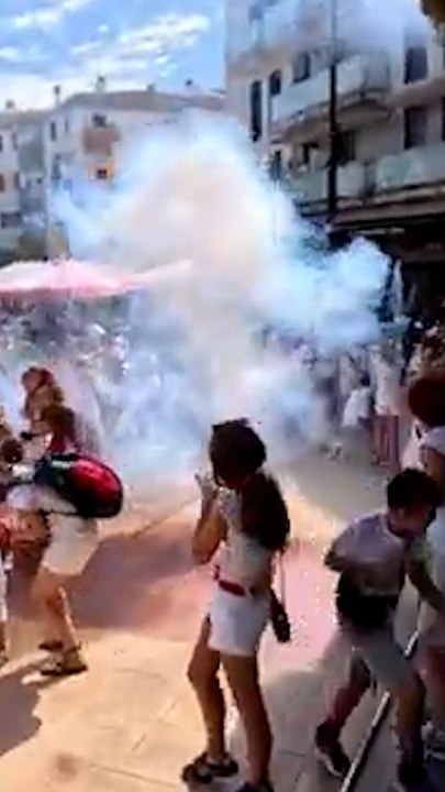 Varios heridos al explotar varios cohetes el chupinazo de Noain
