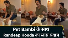 #InternationalDogDay: रणदीप हुड्डा का 'Bambi' संग क्यूट अंदाज, बोलें- ‘Doggy ही Hero है