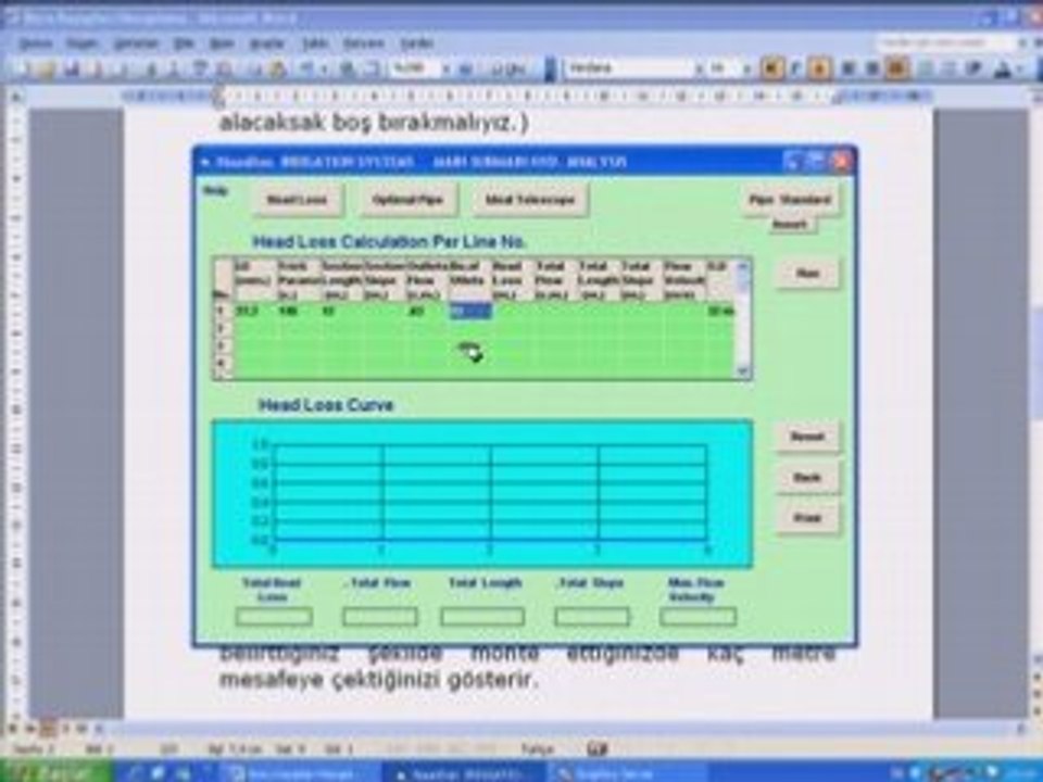 YUK KAYBI HESAPLAMALARI
