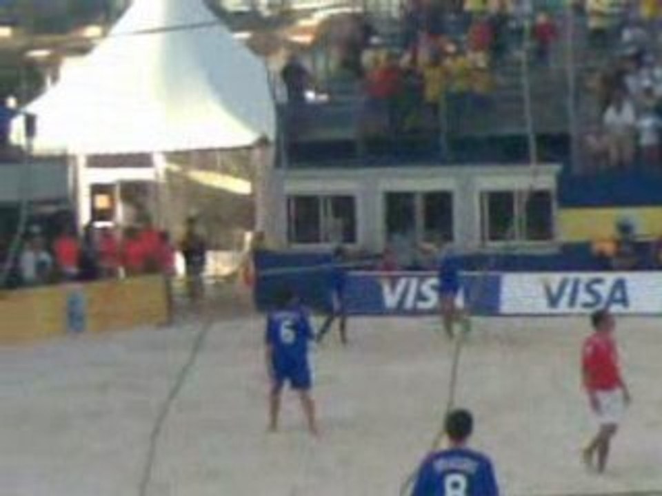 beach soccer : france uruguay