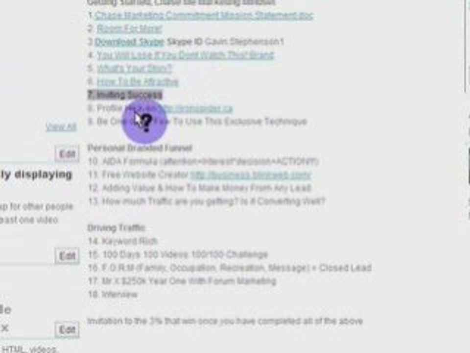 (increased web site traffic)